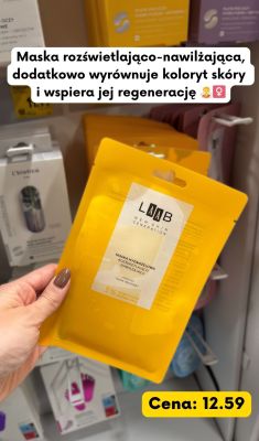 Maska do twarzy LAAB hydrożelowa rozświetlająco-nawilżająca promocja w Kaufland