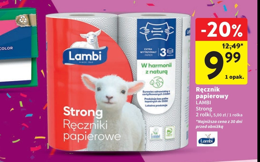 Ręcznik papierowy strong Lambi promocja
