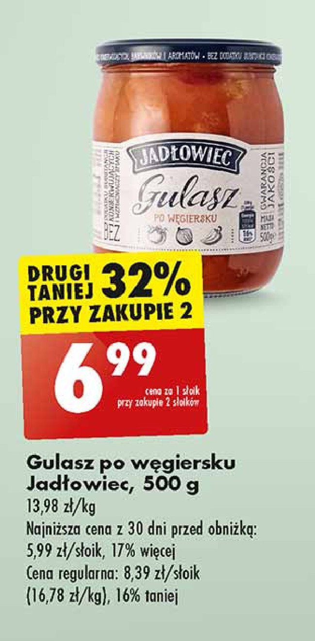 Gulasz po węgiersku Jadłowiec promocja