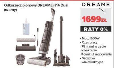 Odkurzacz pionowy H14 Dual (czarny) promocja w NEONET