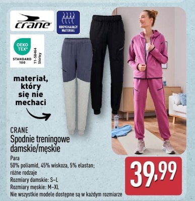 Spodnie treningowe damskie/męskie promocja w Aldi