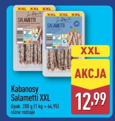 Kabanosy XXL różne rodzaje promocja w Aldi