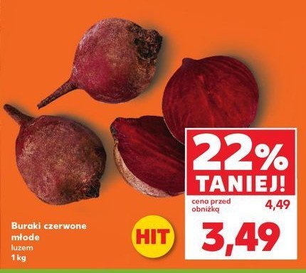 Buraki młode promocja w Kaufland