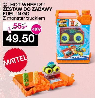 Hot Wheels Zestaw do zabawy Fuel N Go z monster truckiem Mattel promocja w Woolworth