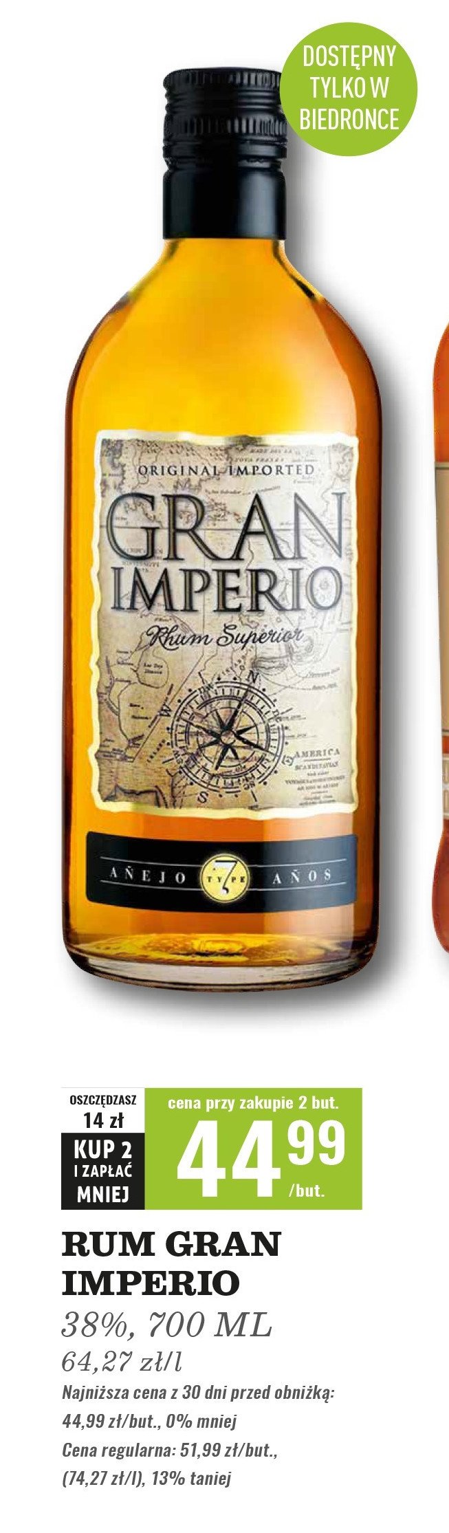 Rum GRAN IMPERIO BLANCO promocja
