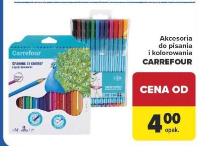 Akcesoria do pisania i kolorowania CARREFOUR promocja w Carrefour