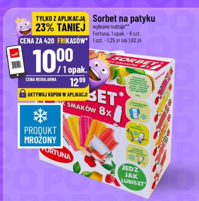 Sorbet na patyku Fortuna Topak promocja w POLOmarket