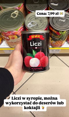 Liczi w syropie  promocja w Dino