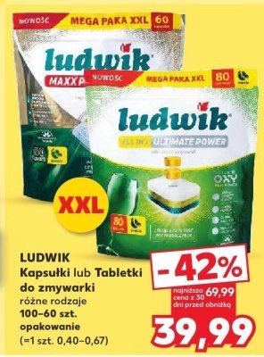 Kapsułki lub tabletki do zmywarki różne rodzaje Ludwik promocja w Kaufland