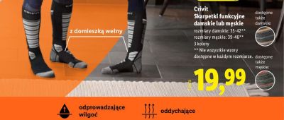 Skarpetki funkcyjne damskie promocja w Lidl