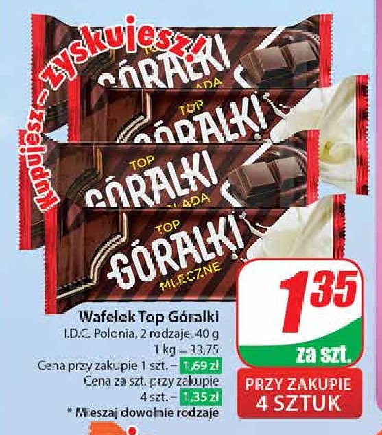 Wafel z czekoladą Góralki top promocja