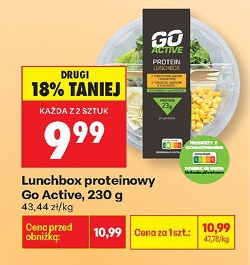 Lunchbox proteinowy Go Active promocja w Biedronka
