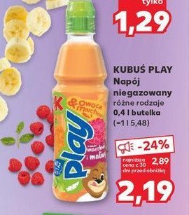 Napój marchew-malina Kubuś promocja
