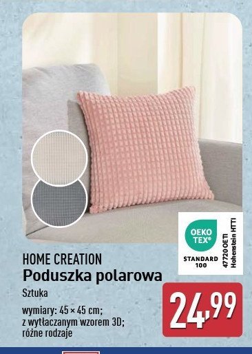 Poduszka polarowa 45 x 45 cm Home creation promocja