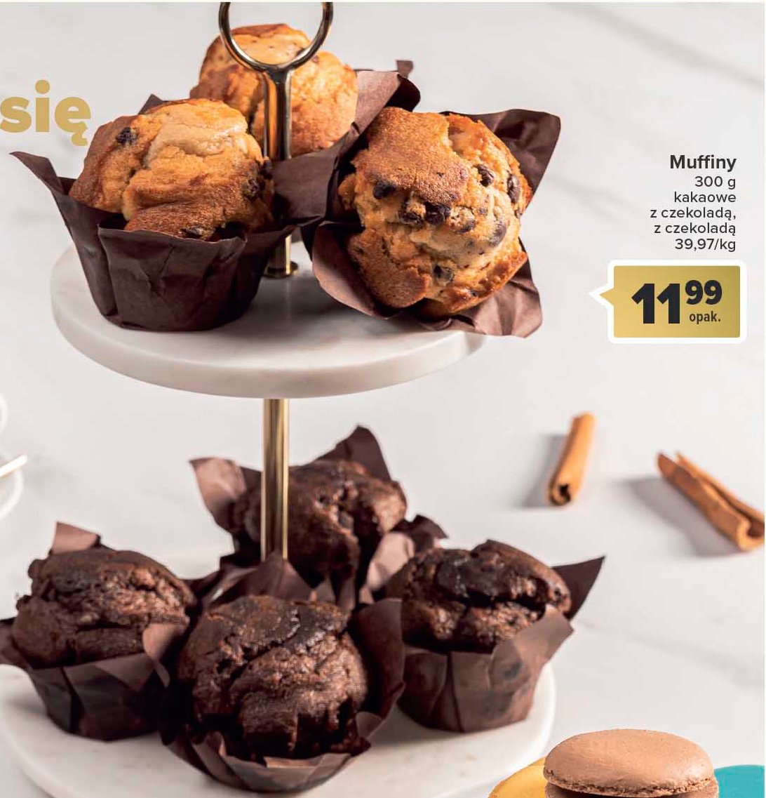 Muffin z czekoladą promocja