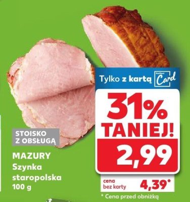 Szynka staropolska Mazury promocja w Kaufland