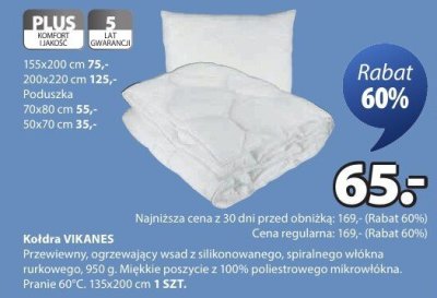 Kołdra VIKANES promocja w Jysk
