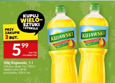 Olej Kujawski, 1 l promocja w Twój Market