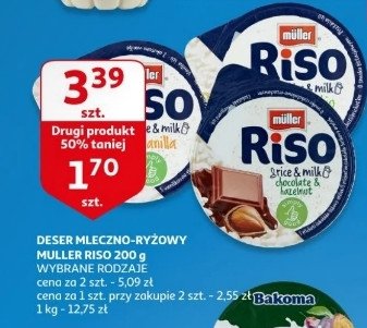 Deser czekoladowo-orzechowy Muller riso promocja