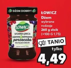 Dżem czarna&czerwona porzeczka Łowicz promocja