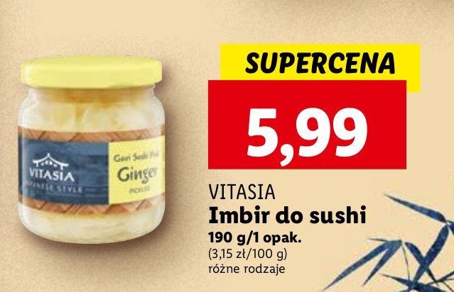 Imbir do sushi Vitasia japan promocja