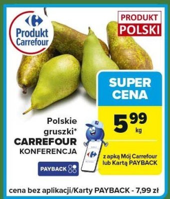 Gruszki promocja w Carrefour Express