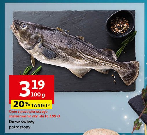 Dorsz patroszony promocja w Auchan