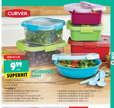 Pojemnik prostok膮tny micro-wave steamer 1.2 l Curver promocja