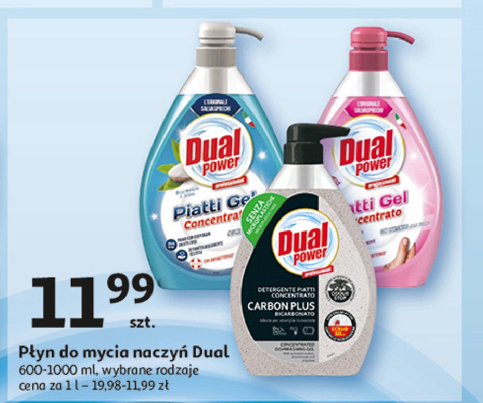 Płyn do naczyń carbon plus DUAL POWER promocja w Auchan