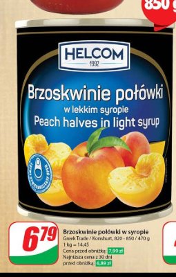 Brzoskwinie po艂贸wki Helcom promocja