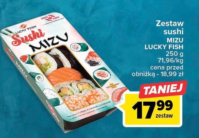 Zestaw sushi mizu Lucky fish promocja