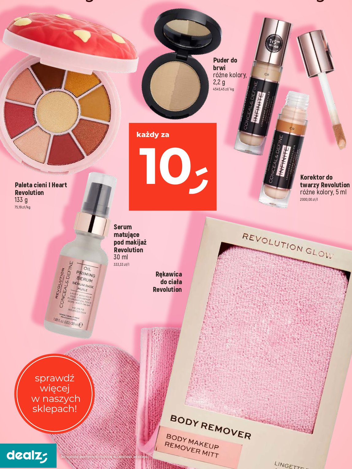 Paleta cieni kind heart Revolution make-up promocja