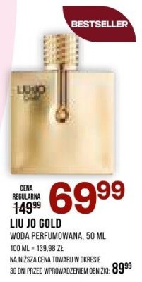 Perfumy Liu Jo Gold promocja w Drogerie Natura