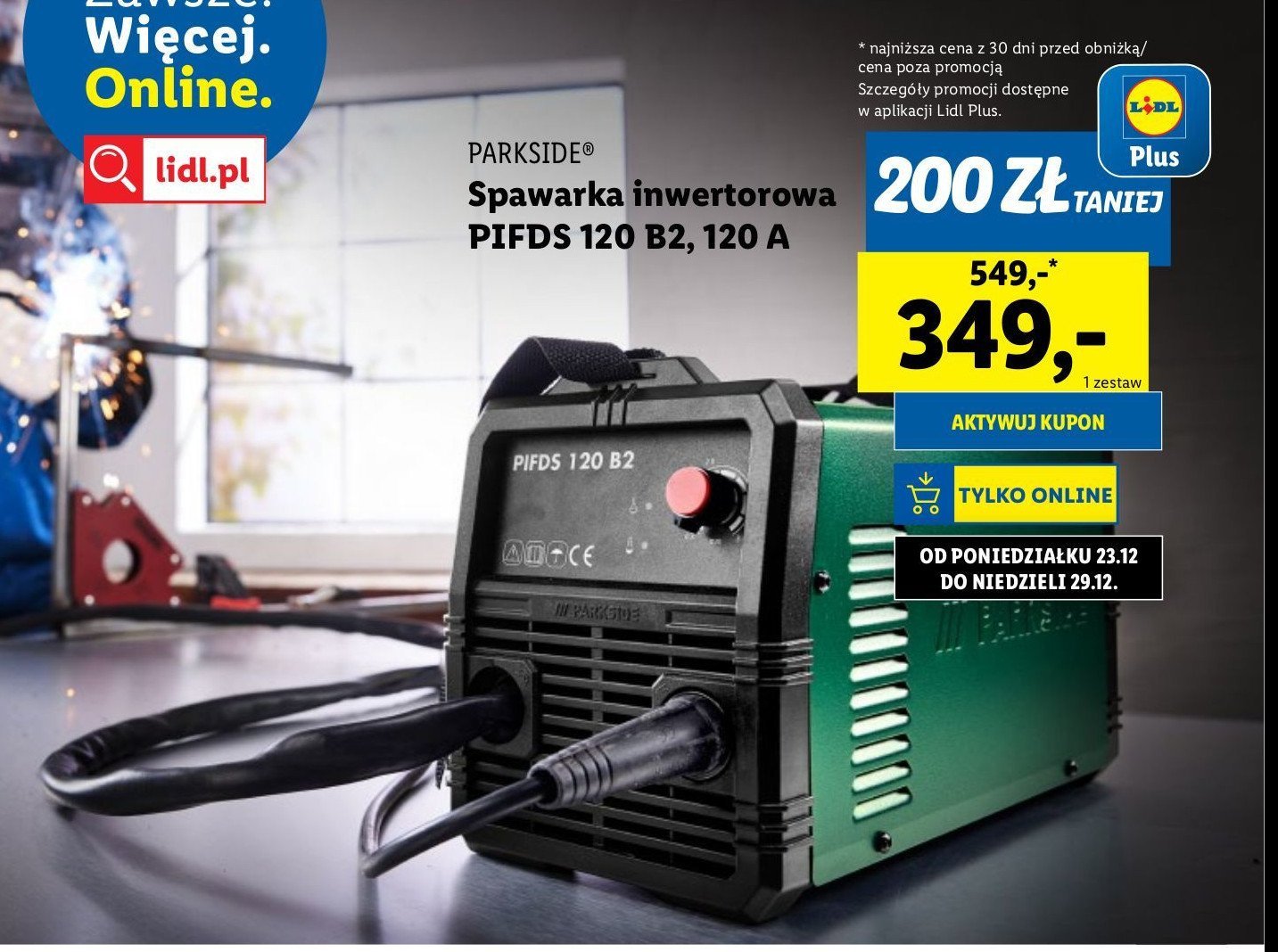 Spawarka inwertorowa Parkside promocja w Lidl