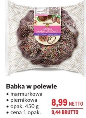 Babka w polewie marmurkowa piernikowa promocja w Makro