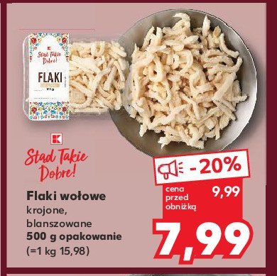 Flaki wołowe krojone K-classic stąd takie dobre! promocja