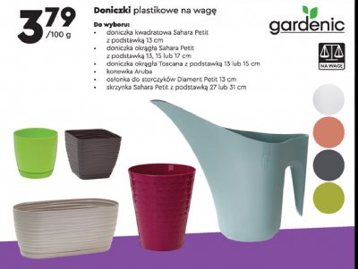 Doniczka okrągła toscana z podstawką 15 cm Gardenic yard promocja