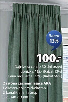 Zasłona Ara Jysk promocja w Jysk