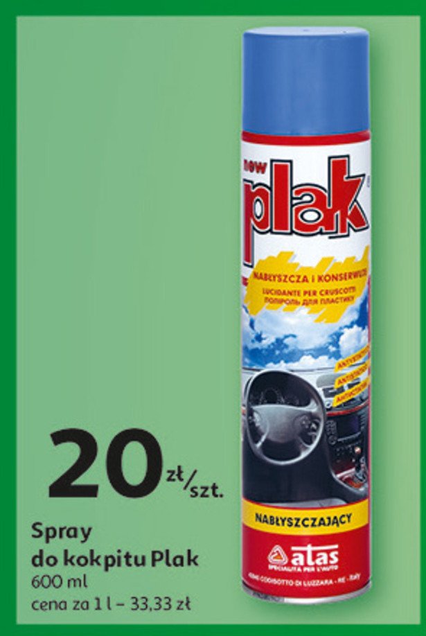 Spray nabłyszczająco-konserwujący Plak promocja