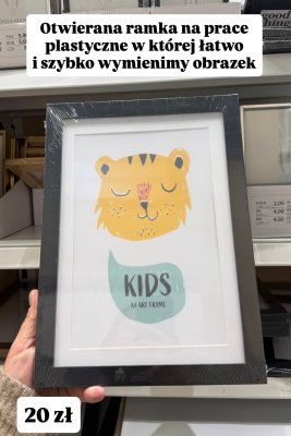 Ramka na zdjęcia A4 czarna promocja w Pepco