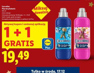 Płyn do płukania Coccolino Perfume & Care promocja w Lidl