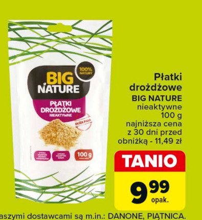 Płatki drożdżowe nieaktywne Big nature promocja