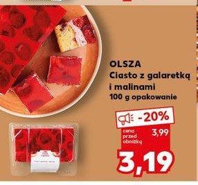 Ciasto z malinami Olsza promocja w Kaufland