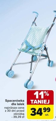 Spacerówka dla lalek promocja w Carrefour