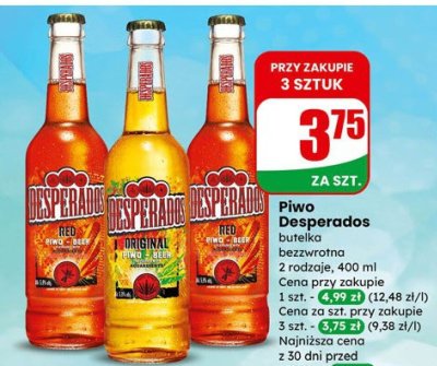 Piwo Desperados Original 400 ml promocja w Dino