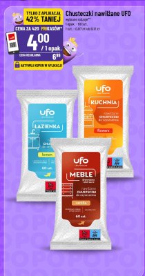 Chusteczki nawilżane UFO promocja w POLOmarket