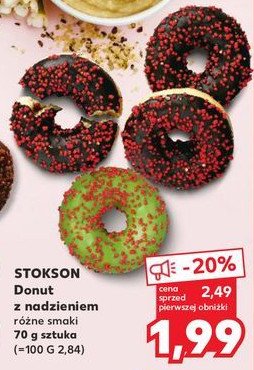 Donut z nadzieniem Stokson promocja