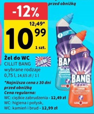 Żel do WC CILLIT BANG wybrane rodzaje promocja w Intermarche