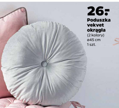 Manners Emulation Thanks Poduszka velvet okrągła 45 cm - cena - promocje - opinie - sklep | Blix.pl