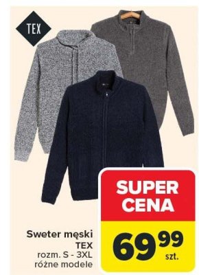 Sweter m臋ski promocja w Carrefour